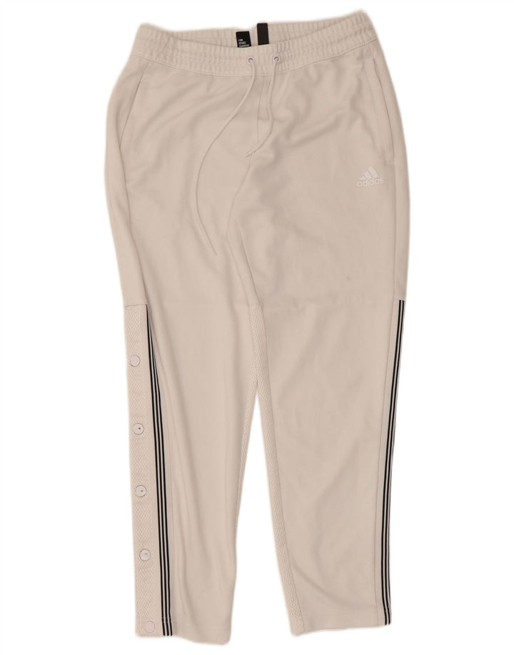 Adidas Womens Tracksuit Trousers UK 14 Medium  White Polyester