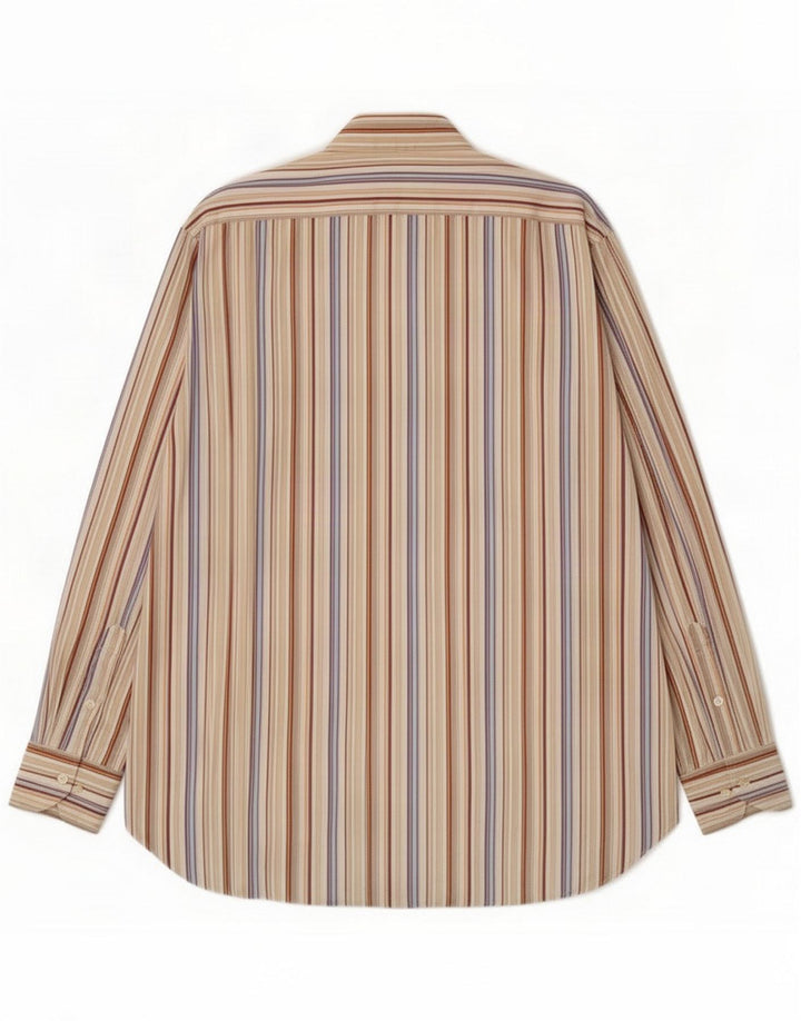 Etro Camicia da uomo taglia 42 Large in cotone a righe multicolore