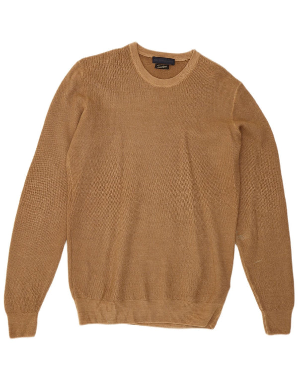 Maglione Maglione Girocollo Uomo Trussardi 2XL Beige Lana Merino