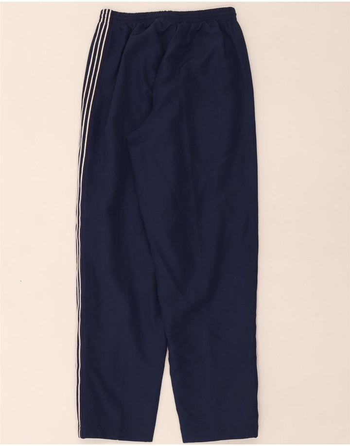 Pantaloni della tuta da ragazzo Adidas 11-12 anni in poliestere blu navy