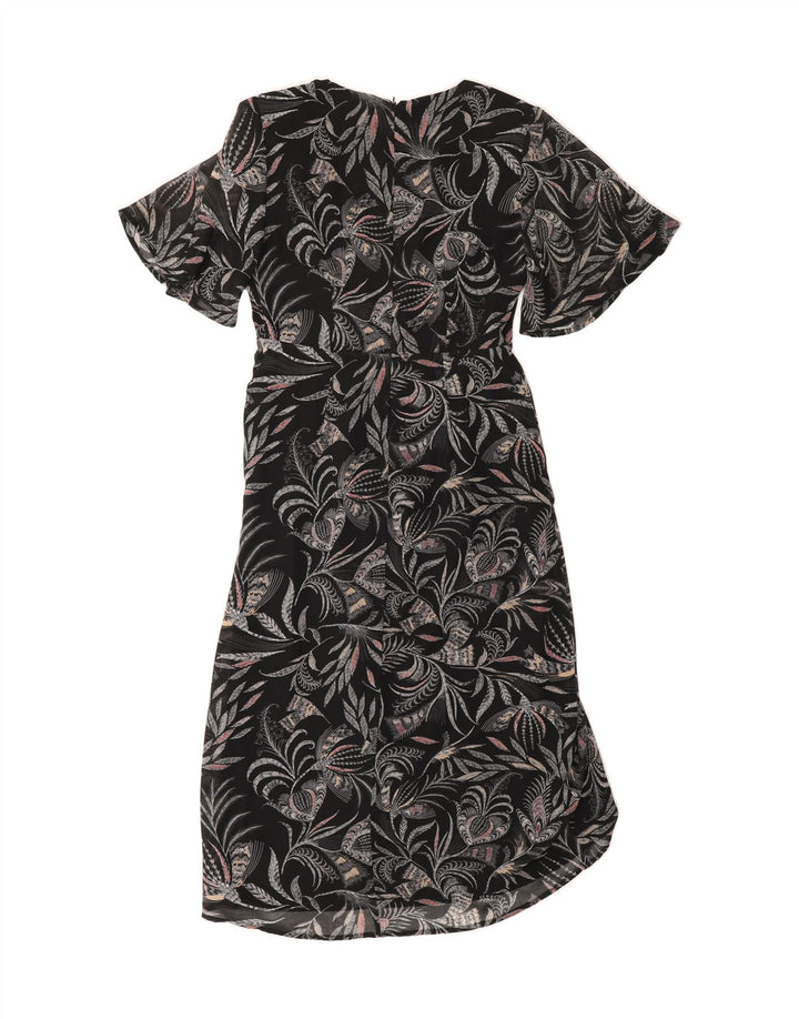 MINT VELVET Womens Maxi Dress UK 10 Small Black Floral Polyester Vintage MINT VELVET and Second-Hand MINT VELVET from Messina Hembry 