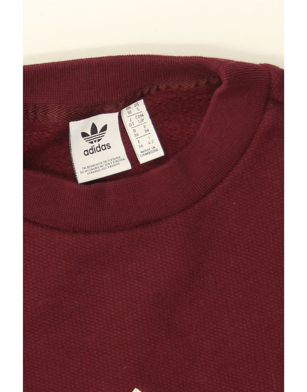 Felpa grafica da donna Adidas Jumper UK 10 Small Black Colourblock