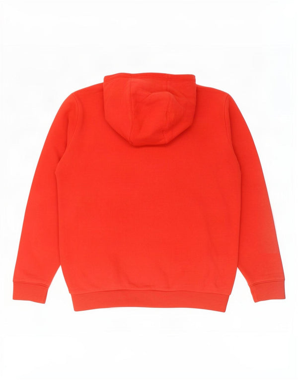 Felpa con cappuccio grafica da ragazzo Adidas 13-14 anni rossa