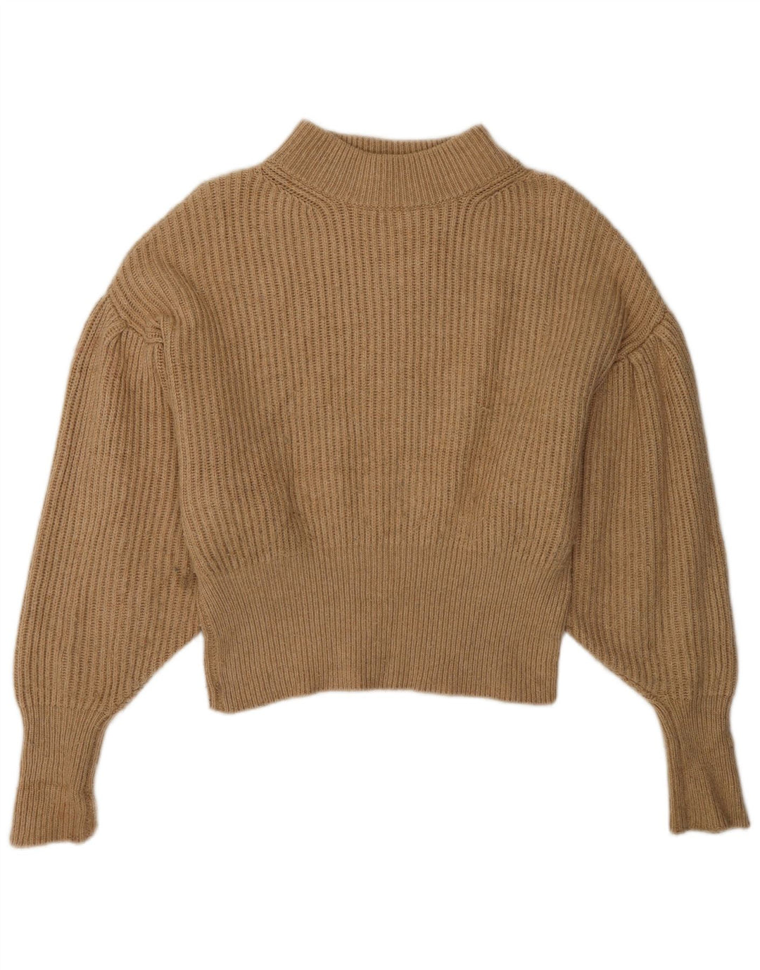 Maglione maglione girocollo oversize da donna Zara UK 10 piccolo marrone