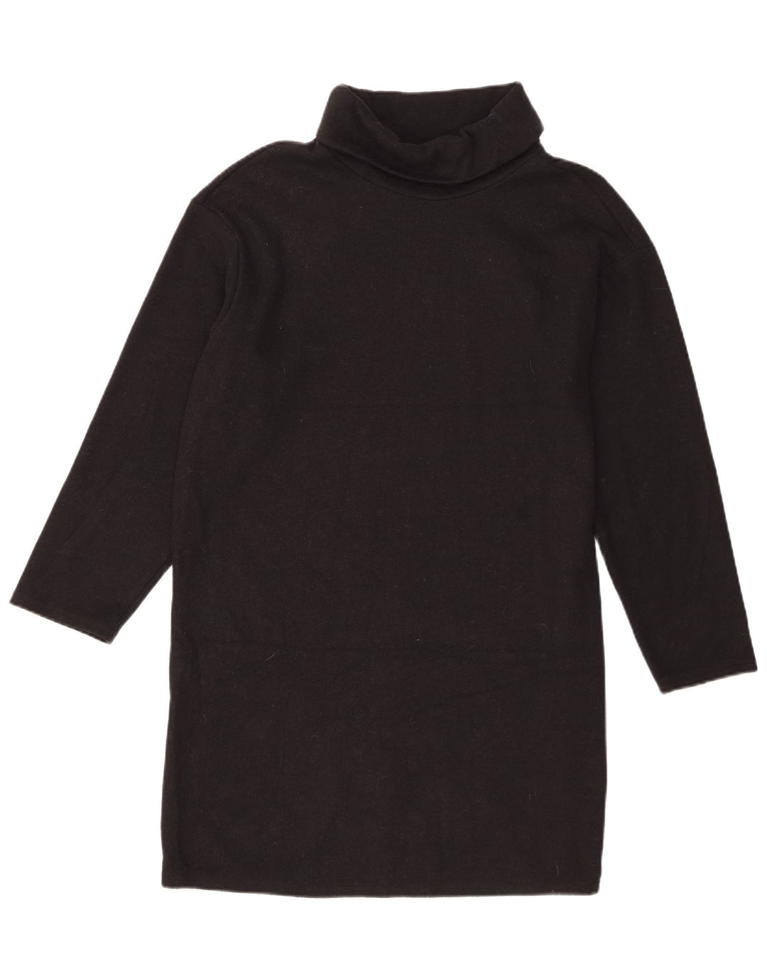 Abito maglione a maniche lunghe da donna Marks & Spencer UK 14 grande poliestere nero
