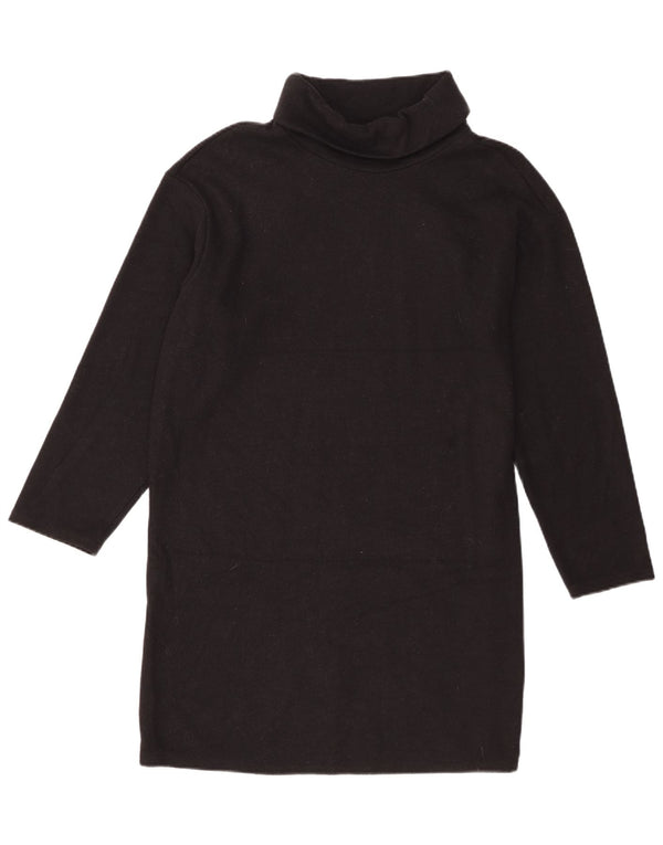 Abito maglione a maniche lunghe da donna Marks & Spencer UK 14 grande poliestere nero