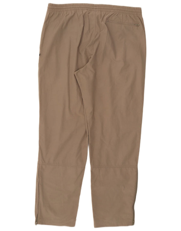 Pantaloni chino dritti Adidas da uomo vestibilità regolare W36 L31 poliestere beige
