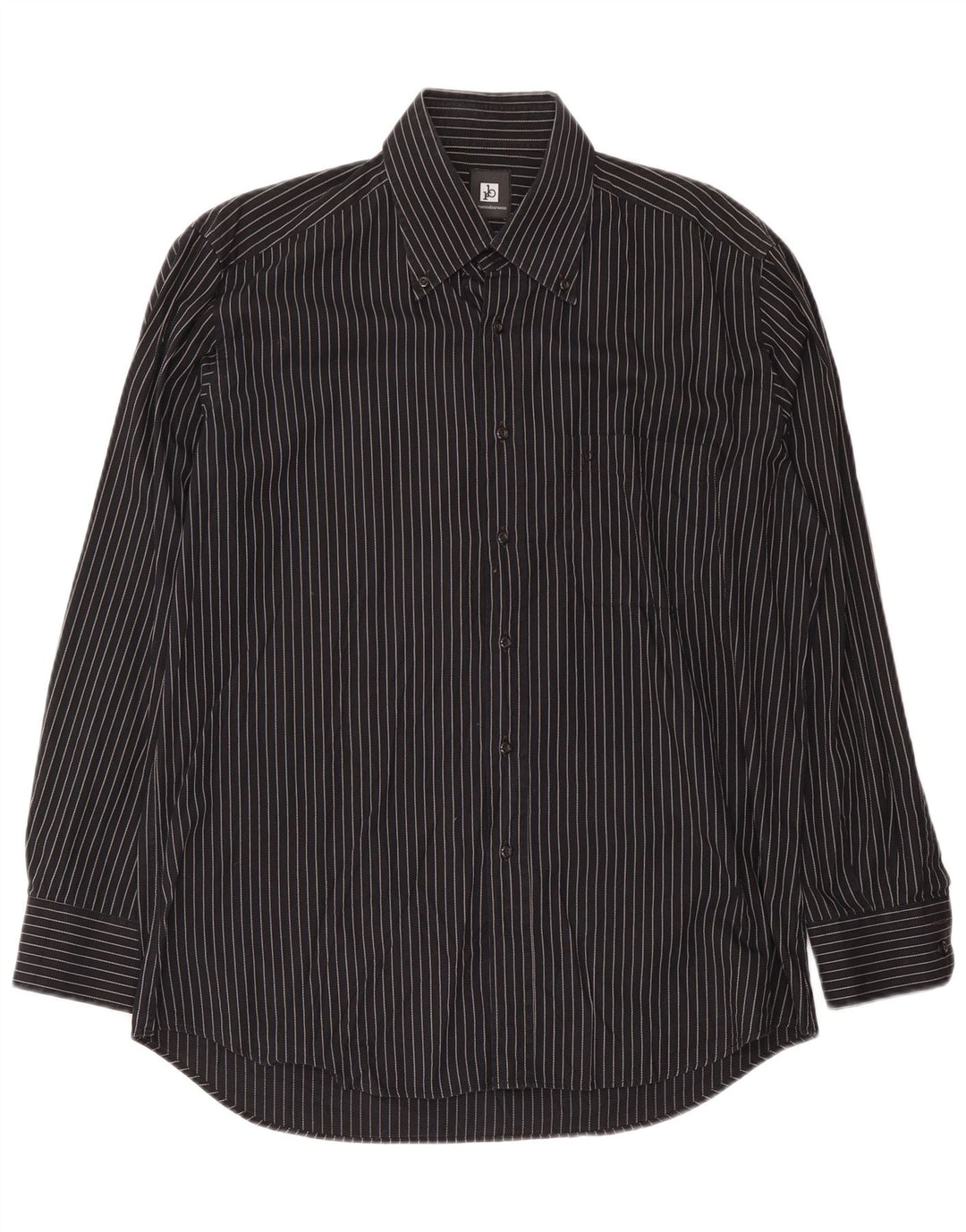 Camicia da uomo Roccobarocco taglia 17 43 XL cotone a righe nere