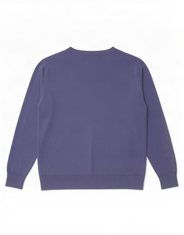 Maglione maglione con scollo a barca da donna Marks & Spencer UK 16 grande acrilico viola