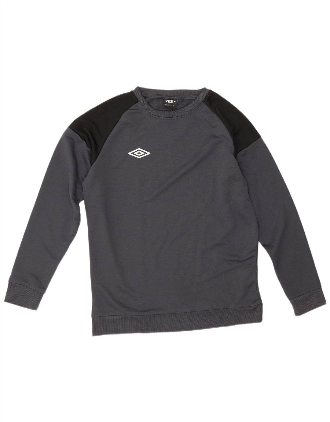 Felpa da uomo Umbro Maglione in poliestere color block grigio medio