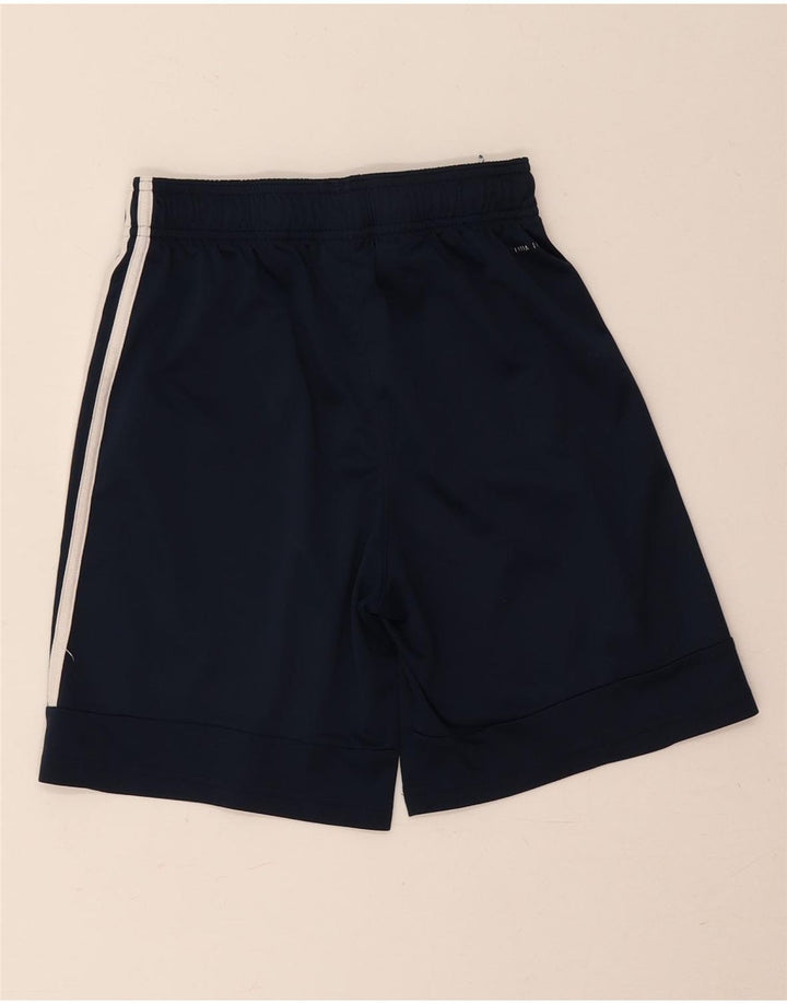 Pantaloncini sportivi Adidas Climalite da ragazzo 13-14 anni in poliestere blu navy