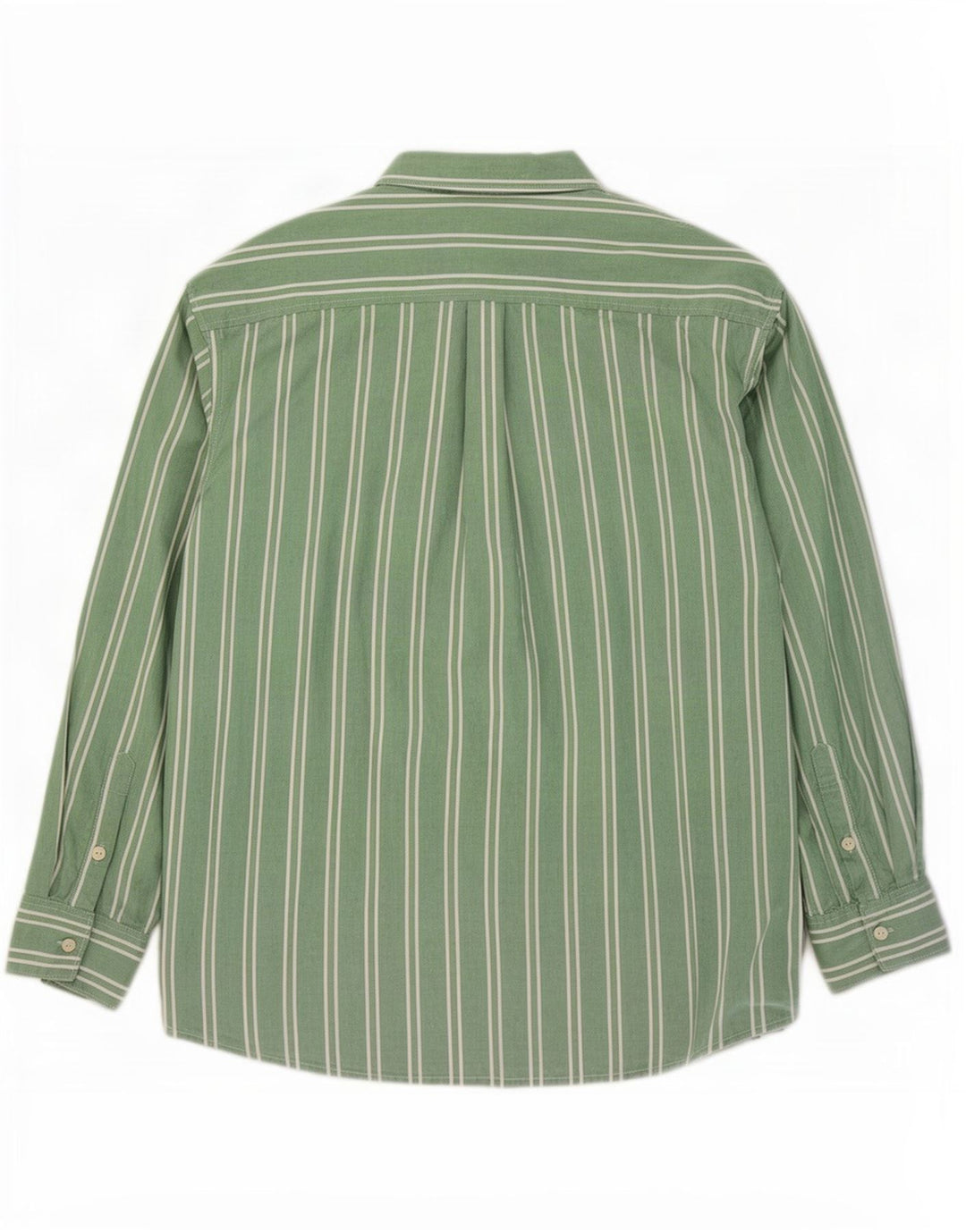Camicia da uomo Wrangler in cotone a righe grandi verdi