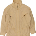 VINTAGE Womens Oversized Windbreaker Jacket UK 10 Small Beige Polyester Vintage Vintage and Second-Hand Vintage from Messina Hembry 