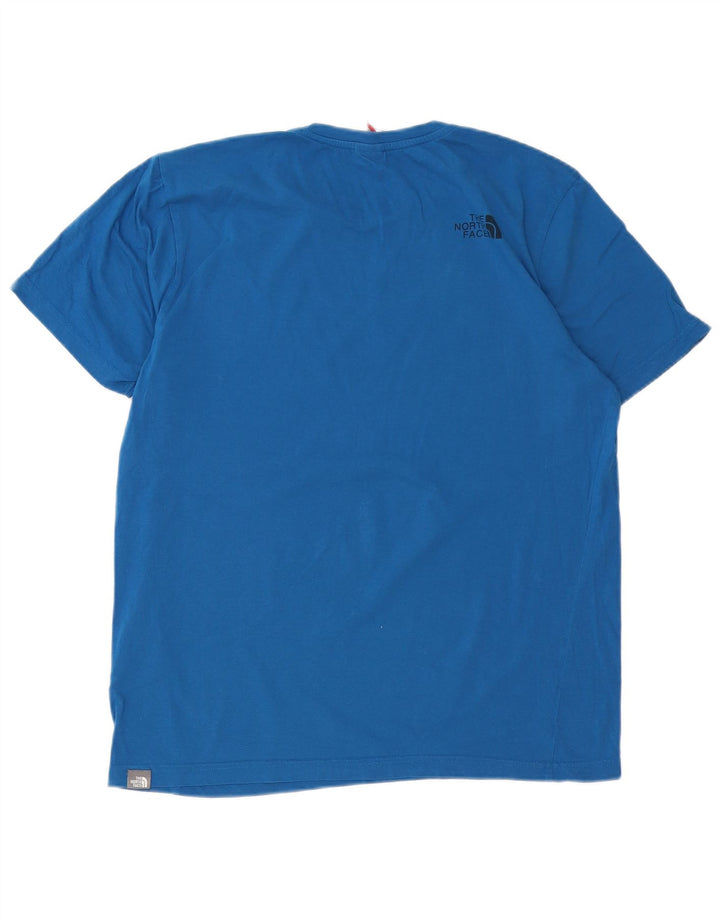 THE NORTH FACE T-shirt da uomo Top grande in cotone blu