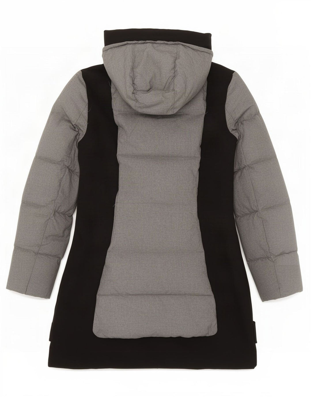 Cappotto imbottito con cappuccio da donna Kappa UK 10 piccolo grigio color block