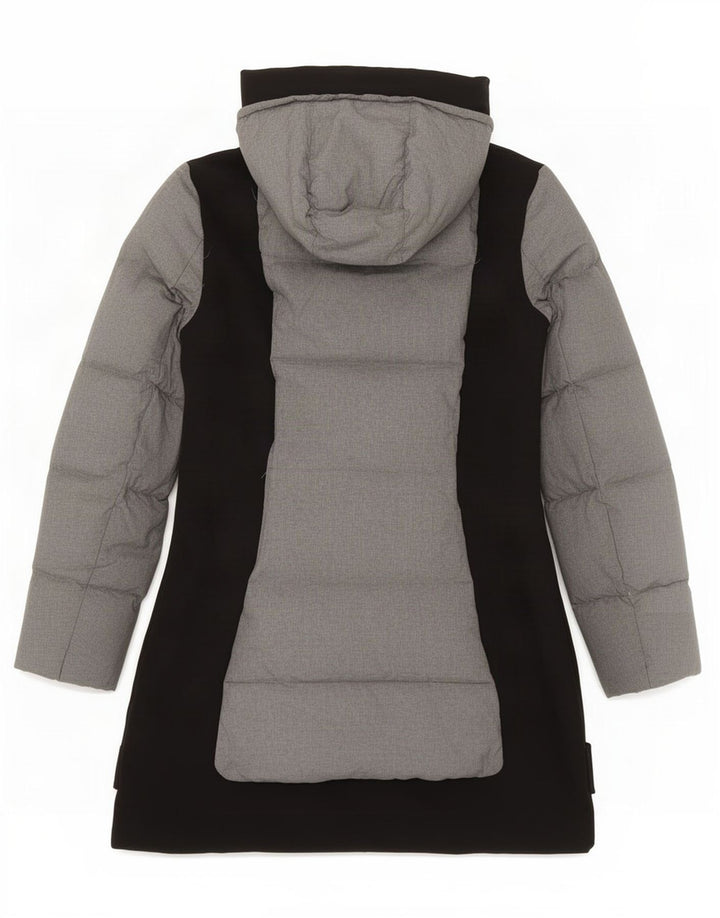 Cappotto imbottito con cappuccio da donna Kappa UK 10 piccolo grigio color block