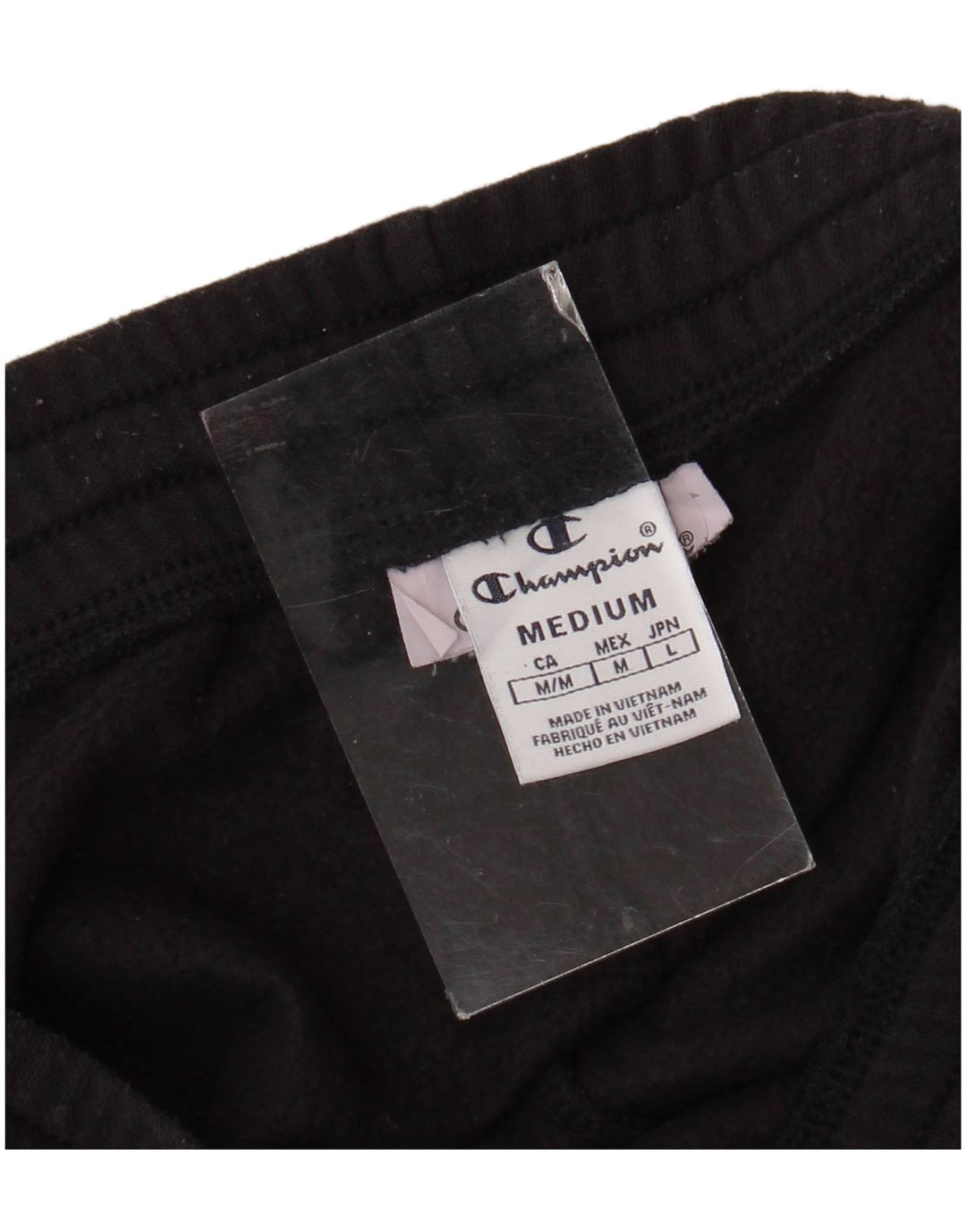 Pantaloni da tuta in pile da uomo CHAMPION medio nero