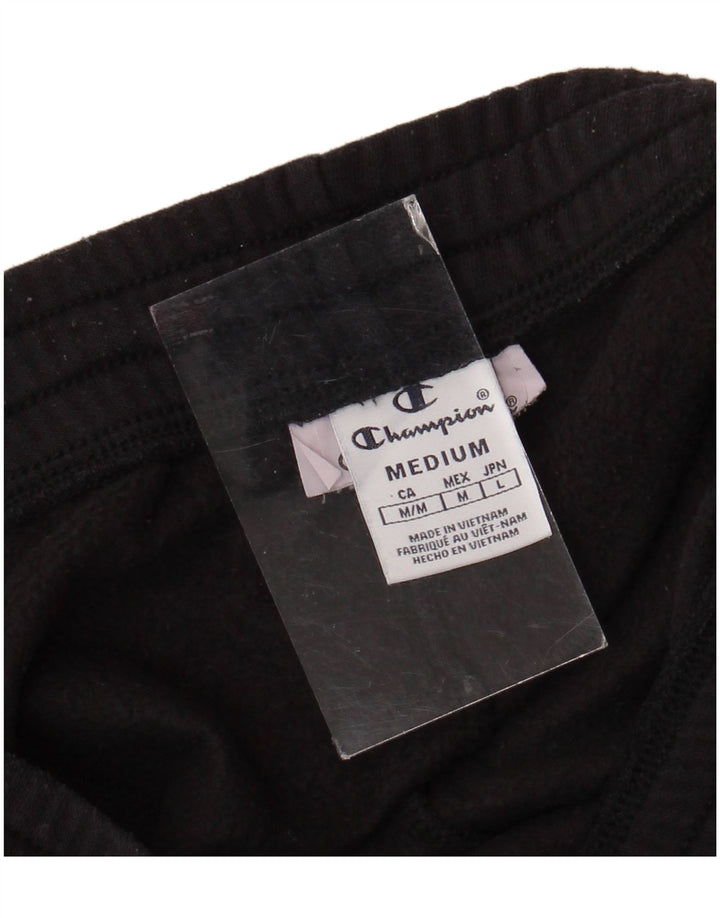Pantaloni da tuta in pile da uomo CHAMPION medio nero