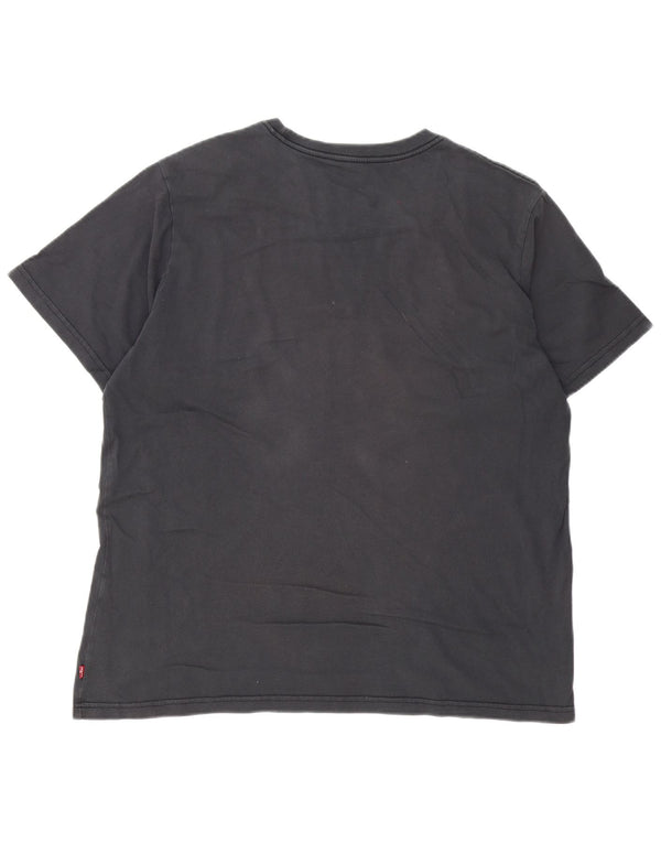 T-shirt grafica rilassata da uomo Levi's Top grande grigia