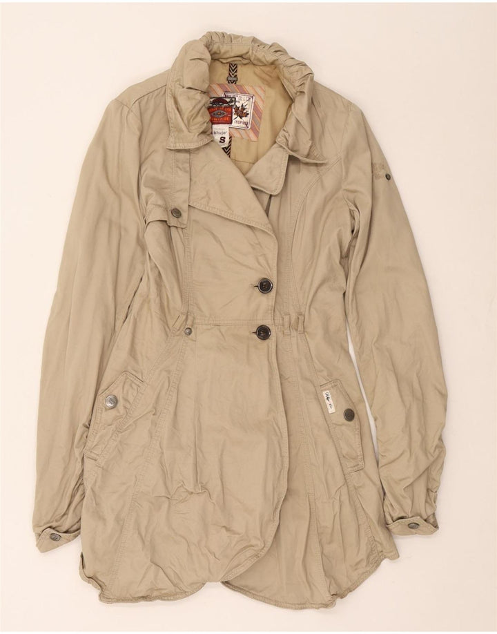 Trench da donna KHUJO UK 10 piccolo in cotone beige