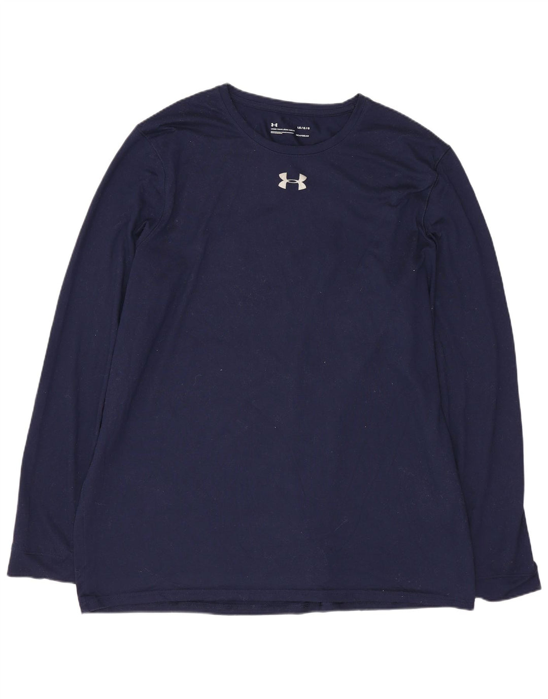 UNDER ARMOUR Top da uomo a manica lunga grande in poliestere blu navy