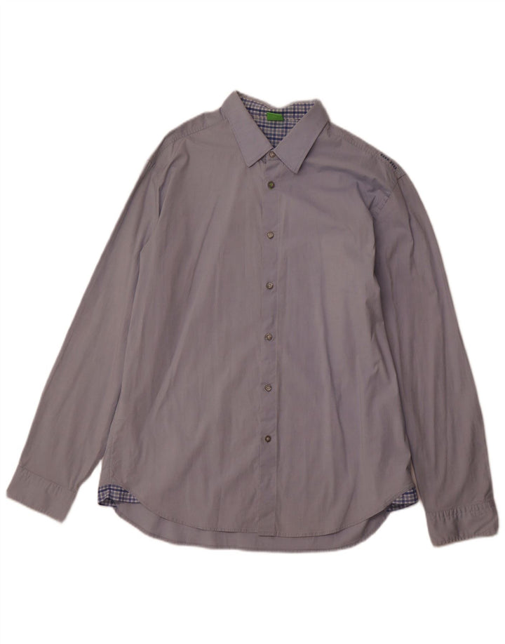 Camicia da uomo Hugo Boss 2XL cotone blu