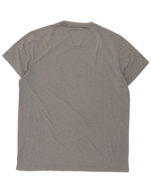 T-shirt grafica da uomo con vestibilità regolare G-STAR XL in cotone grigio
