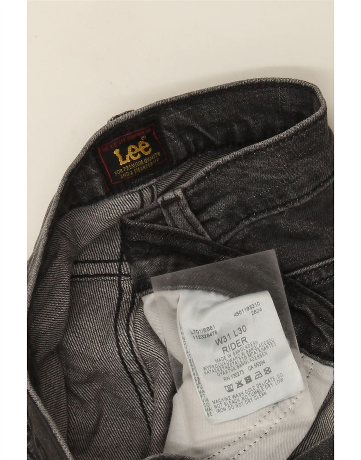 Jeans dritti da uomo Lee Rider W31 L27 cotone grigio