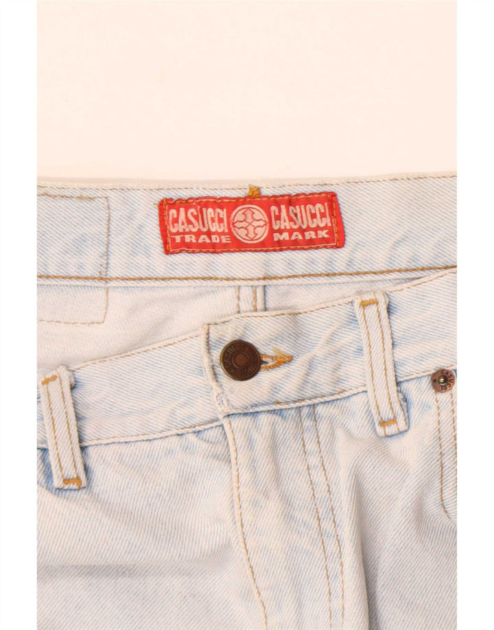 Jeans dritti con grafica da donna Cassuci W28 L28 Blu