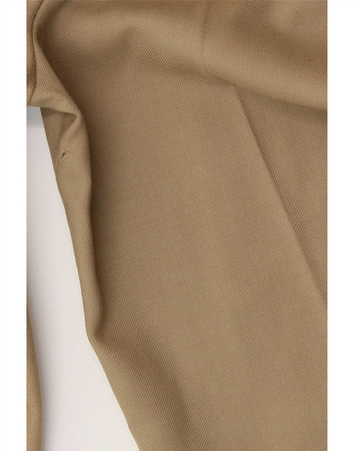 Pantaloni da abito dritti da donna Benetton IT 44 medio W28 L31 Beige