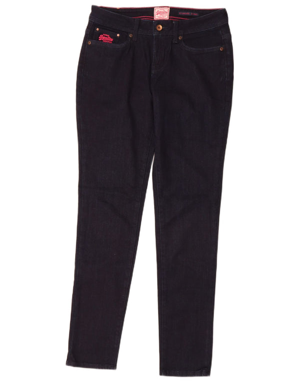 Jeans skinny da donna vestibilità standard Superdry W30 L32 cotone blu navy