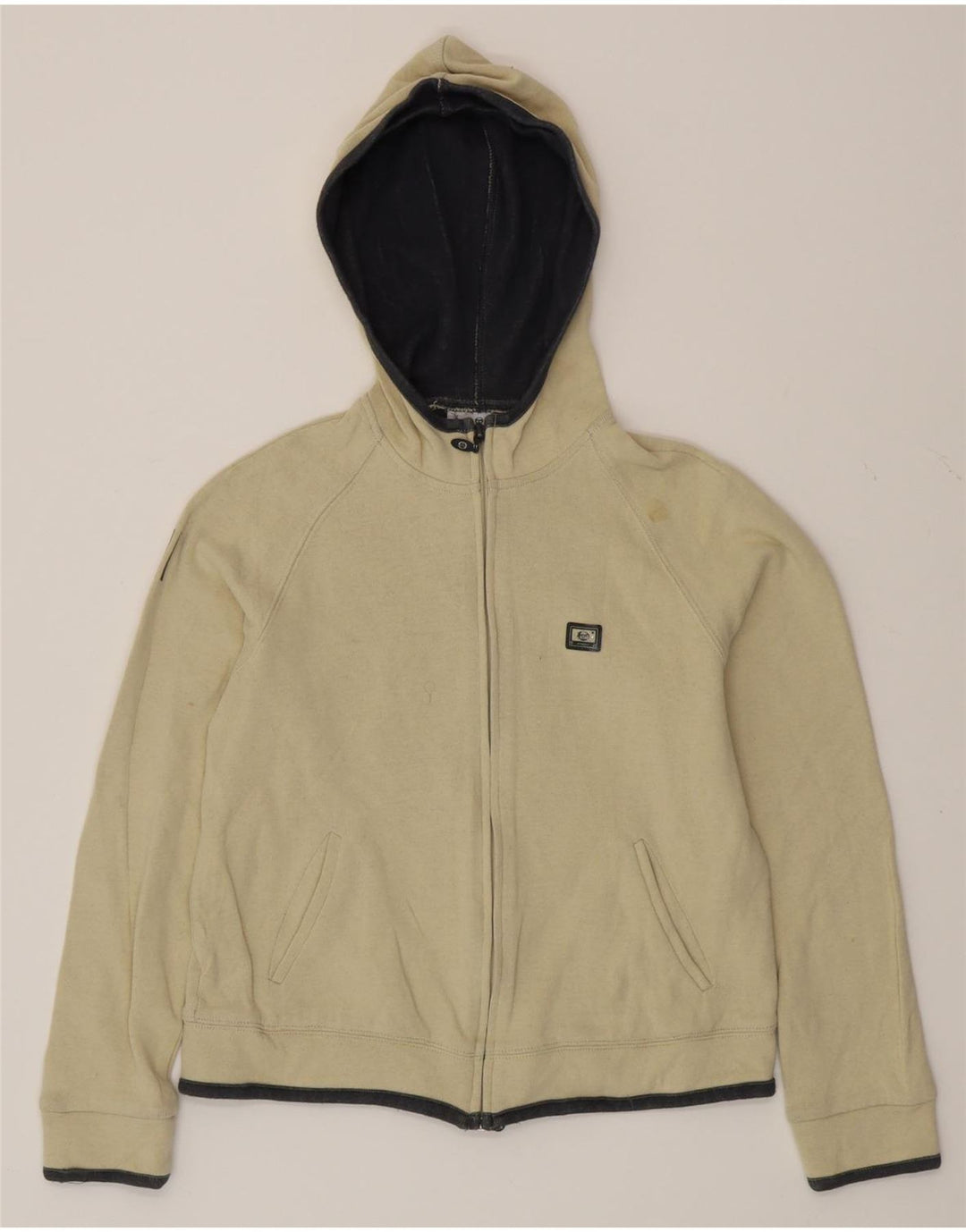 SERGIO TACCHINI Maglia con cappuccio e zip da donna IT 44 Cotone beige medio