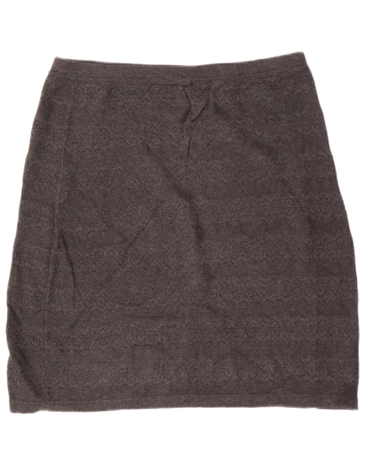 Minigonna a vita alta da donna Fat Face UK 16 Grande W30 Cotone grigio classico