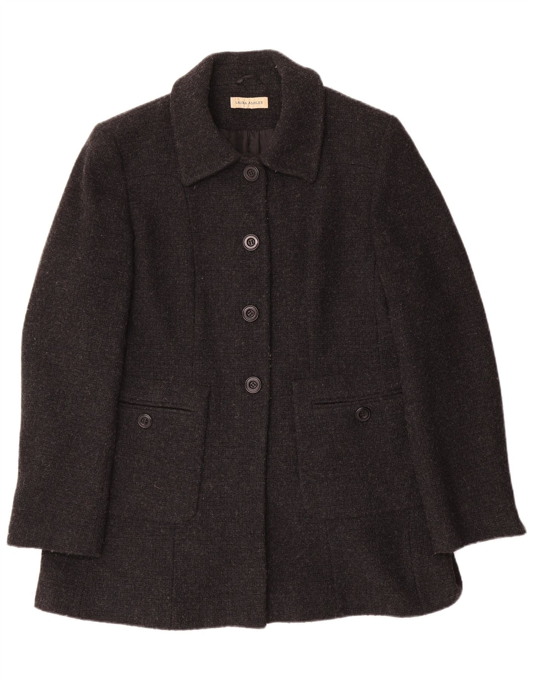 Cappotto da donna Laura Ashley UK 12 Lana grigio medio
