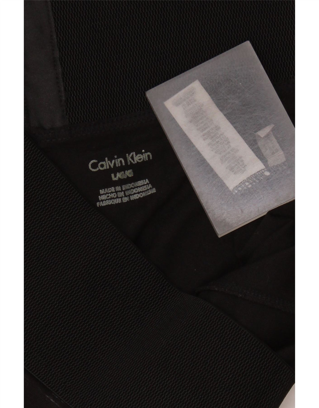 Leggings da donna Calvin Klein UK 14 Large Rayon chiazzato nero