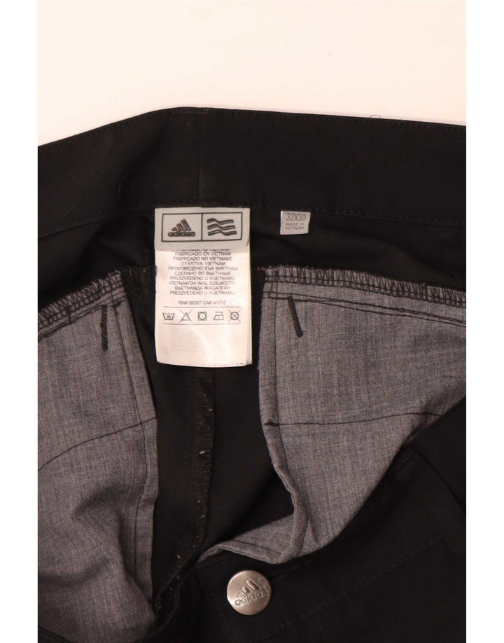 Pantaloni casual dritti da donna Adidas W32 L30 poliestere nero