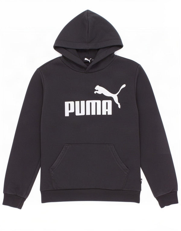 Felpa con cappuccio grafica da bambino Puma 9-10 anni in cotone nero