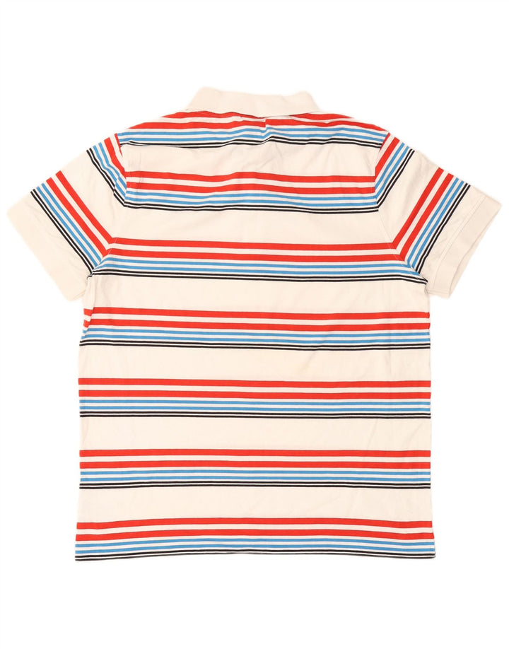 Polo da uomo Animal Large in cotone a righe multicolori