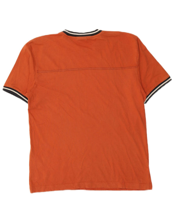 T-shirt da uomo Champion Top Large in cotone arancione