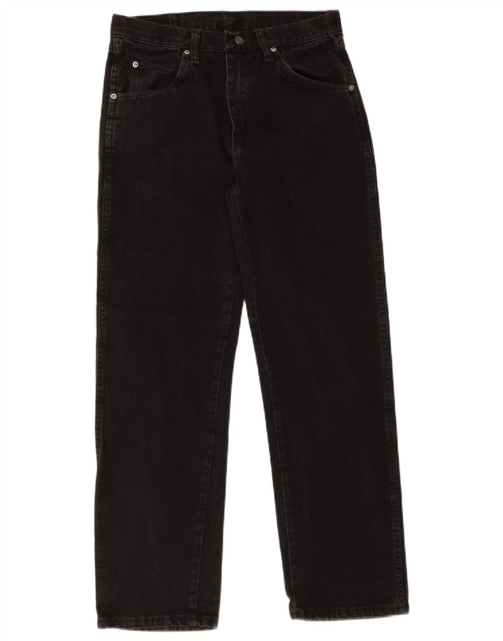 Jeans dritti da uomo Wrangler vestibilità regolare W30 L30 cotone nero