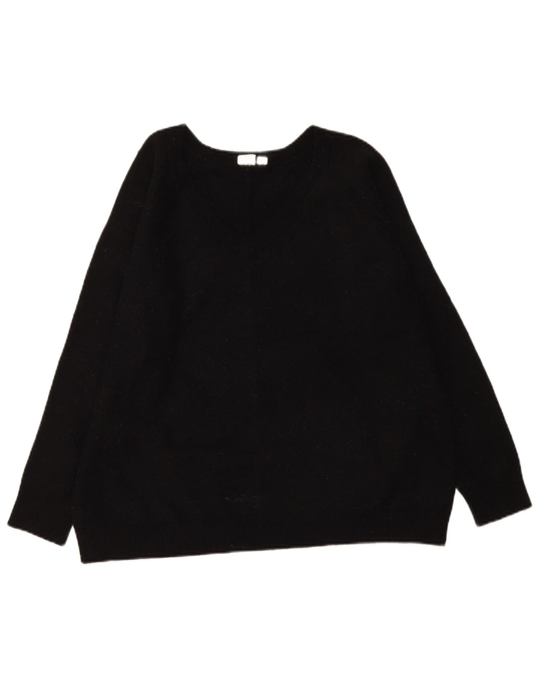 Maglione maglione con scollo a V da donna Gap UK 16 grande nylon nero