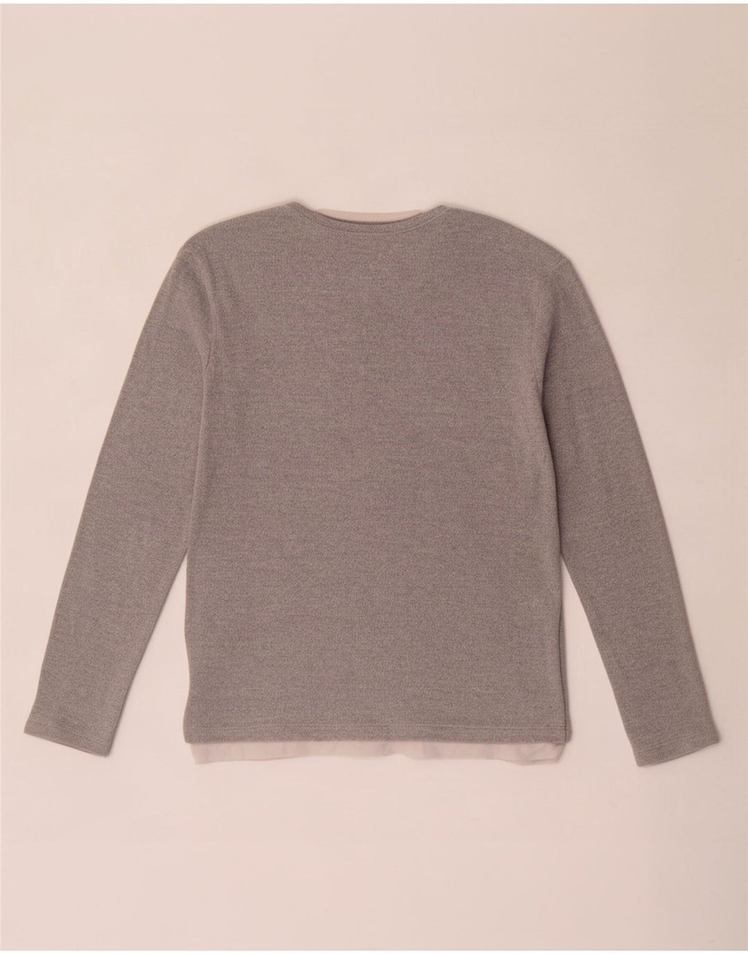 Top Zara da uomo a maniche lunghe piccolo grigio color block