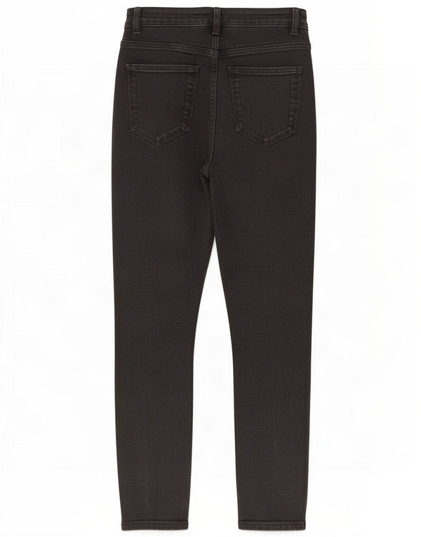 Jeans skinny corti da donna Zara EU 38 piccoli W28 L26 cotone nero
