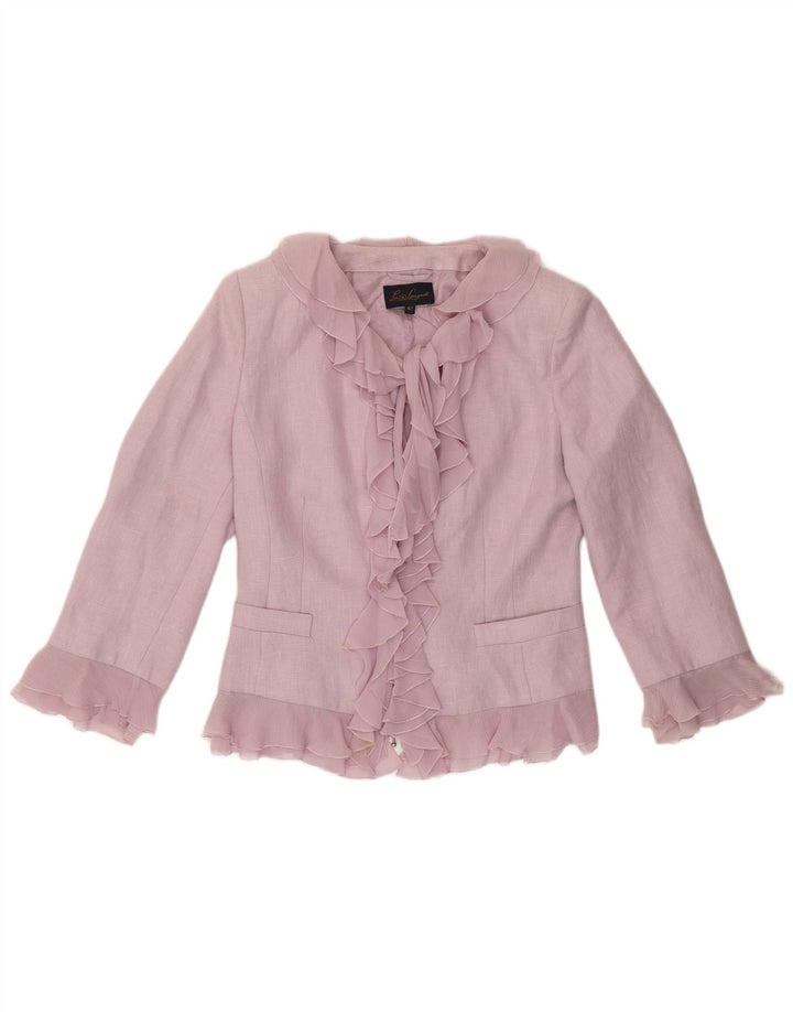Giacca Bolero da donna Luisa Spagnoli IT 42 Lino viola medio