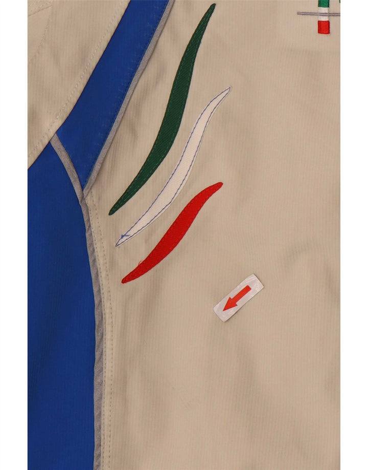 Giacca da sci con cappuccio grafica da uomo Vuarnet UK 38 Colorblock beige medio