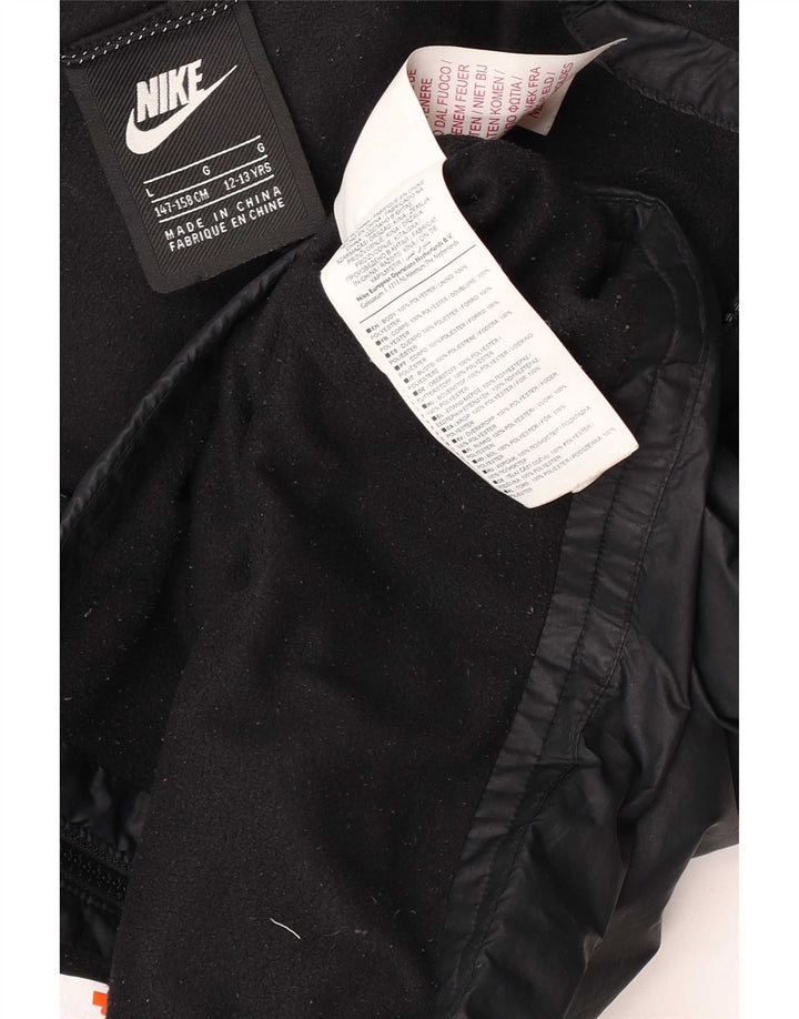 Giacca antipioggia con cappuccio Nike da ragazzo 12-13 anni Large Nero Poliestere
