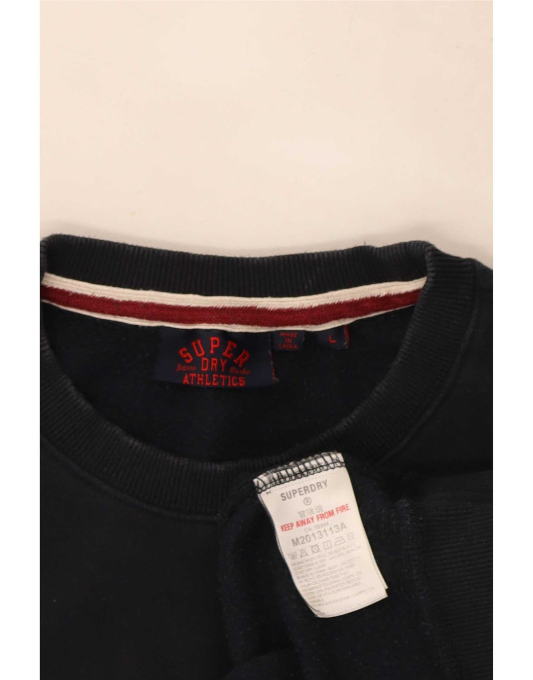 Felpa da uomo Superdry Maglione grande in cotone blu navy