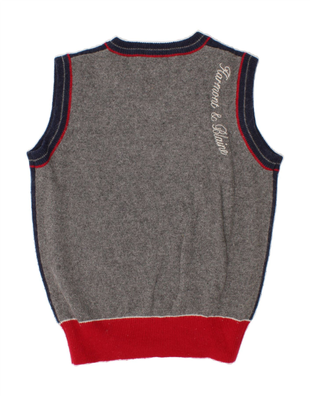 HARMONT & BLAINE Boys Graphic Vest Tank Top 6-7 Years Navy Blue Vintage Harmont & Blaine and Second-Hand Harmont & Blaine from Messina Hembry 