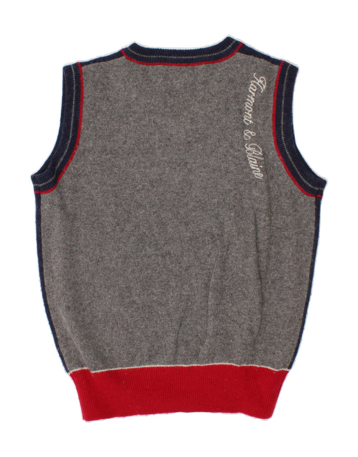 HARMONT & BLAINE Boys Graphic Vest Tank Top 6-7 Years Navy Blue Vintage Harmont & Blaine and Second-Hand Harmont & Blaine from Messina Hembry 