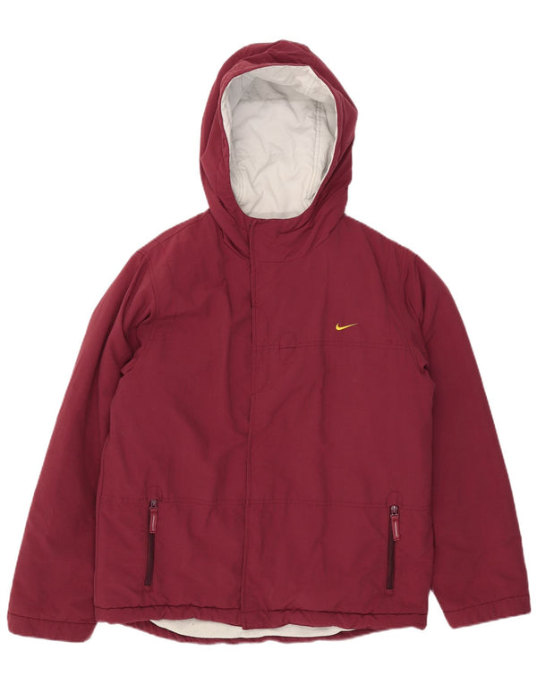 Giacca a vento con cappuccio Nike da ragazzo 14-15 anni XL Bordeaux